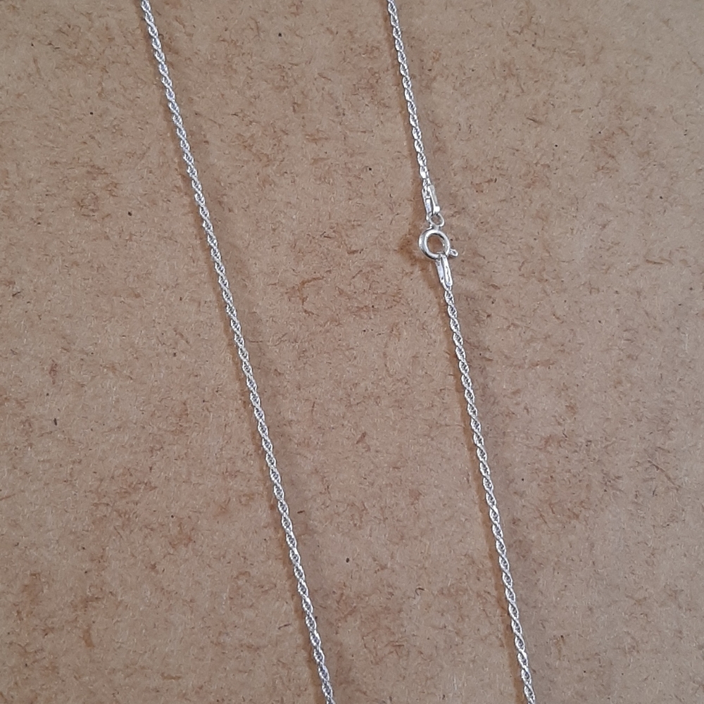 New Sterling Silver Solid Rope Chain Necklace - image 2